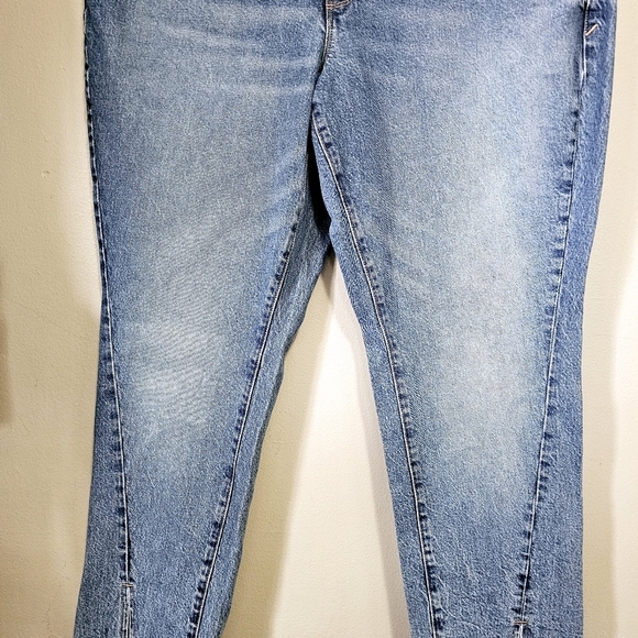 Good American Classic Blue Denim Jeans 15 Plus Size Straigt Leg - Picture 5 of 12